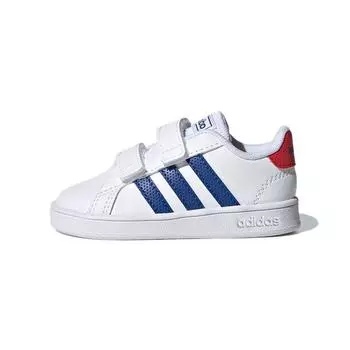 Adidas Grand Court I White Royal Blue Детские кроссовки Cloud-White Vivid-Red GX5749 21
