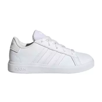 Adidas Кроссовки Grand Court Lace-Up K White Grey Kids Cloud-White Grey-One FZ6158 38