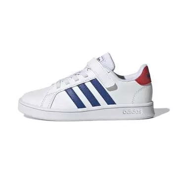 Adidas Grand Court Little Kid Белые Королевские Синие Детские Кроссовки Облачно-Белые Ярко-Красные GX5745 34