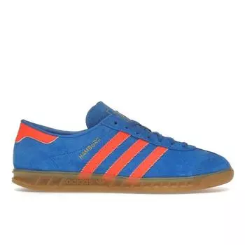 adidas Hamburg Blue Bird Solar Orange Женские Кроссовки Gum IH5471 36