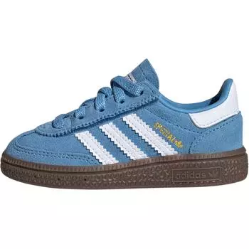 Adidas Handball Spezial Elastic Light Blue Cloud White (ТД) Детские кроссовки Gum JI2900 25.5