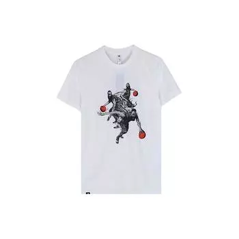Adidas Harden Movement Print Баскетбольная футболка с коротким рукавом Мужские топы Белые DZ1872 L