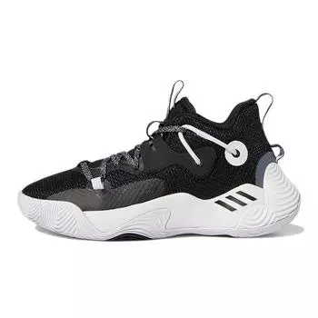 Adidas Harden Stepback 3 J Black White Детские кроссовки Core-Black Cloud-White GY8640 36