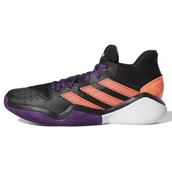 Adidas Harden Stepback Black Purple Coral Мужские кроссовки Core-Black Glory-Purple Signal-Coral EF9889
