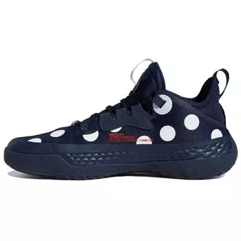 Adidas Харден Том. 5 Futurenatural Polka Dot — темно-синие мужские кроссовки Team Blue Cloud-White Vivid-Red GW2955 47