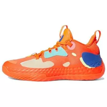 Adidas Харден Том. 5 Futurenatural Solar Red Мужские кроссовки Оранжевый облачно-белый Королевский-синий H68684 47