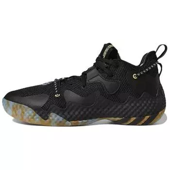 Adidas Харден Том. 6 Черные мраморные кроссовки унисекс Core-Black Bliss-Blue GW1712 39