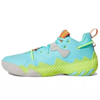Adidas Харден Том. 6 Pulse Aqua Solar Желтые мужские кроссовки Blue Team-Semi-Solar-Orange GV8703 47