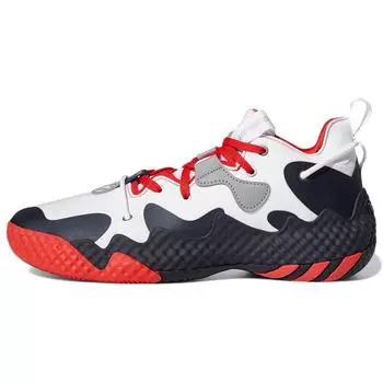 Adidas Харден Том. 6 White Vivid Red Legend Ink Мужские кроссовки Cloud-White GV9081 43