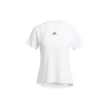 Adidas Heatrdy Focus T Быстросохнущая футболка с короткими рукавами для тренировок высокой интенсивности, женские топы, белые H20748 XL