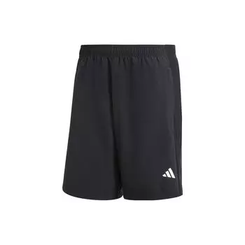 Adidas Hiit Base однотонный логотип с эластичной резинкой на талии, прямые шорты, мужские брюки, черные IB7909 XL