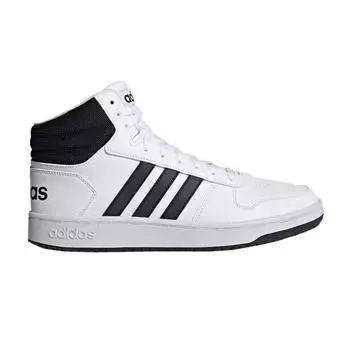 Adidas Hoops 2.0 Mid White Black Мужские кроссовки Cloud-White Core-Black FY8617