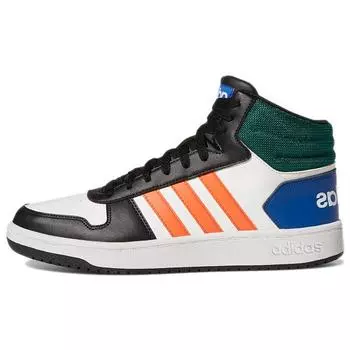 Adidas Hoops 2.0 Mid White Multi-color Мужские кроссовки GY5891 40