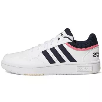 adidas Hoops 3.0 Low White Legend Ink Женские кроссовки Cloud-White Rose-Tone GW3037