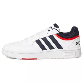 Adidas Hoops 3.0 Low White Vivid Red Мужские кроссовки Cloud-White Legend-Ink GY5427 47