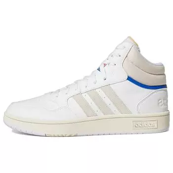 Adidas Hoops 3.0 Mid Chalk White Royal Мужские кроссовки Cloud-White Core-Black GZ1345 40