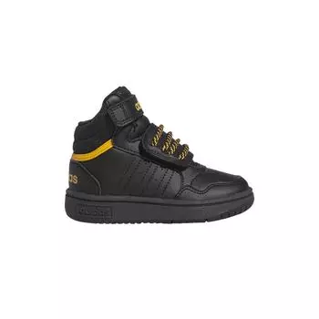 Adidas Hoops 3.0 Mid I Black Preloved Yellow Детские кроссовки Core-Black IF7755 23