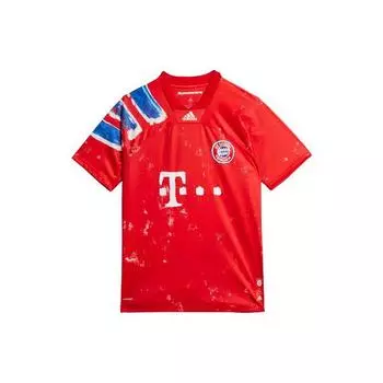 Adidas Human Race Soccer Sport с коротким рукавом Джерси 91-93 сезона Bayern Football Club Мужские топы красные GJ9088 S