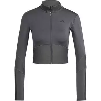 Adidas Hyperglam SS25 Трикотажный кардиган на молнии Модная удобная куртка Женская куртка JN2656 S