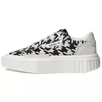 Adidas Hypersleek White Black Женские кроссовки Crystal-White Off-White Cream-White G54058