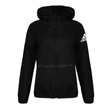 Adidas Id Летняя удобная повседневная куртка с капюшоном на молнии женская куртка черная CV5493 S