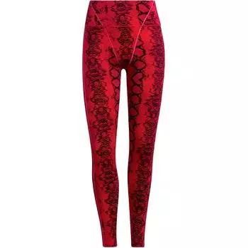 Adidas Ivy Park Allover Удобные женские леггинсы с принтом, красные, черные HH9822 M