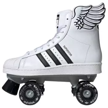 adidas Jeremy Scott x Superstar 82 Skate Wings Унисекс Кроссовки Белый Обувь-Белый Основной-Черный JR8376 36