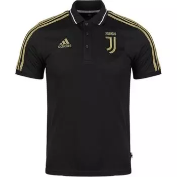 Adidas Juve Удобная Стильная Повседневная Футболка-поло с коротким рукавом Мужские Футболки-поло Черный DP3824 S