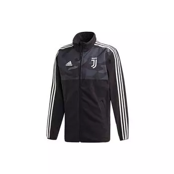 Adidas Juventus Soccer Sport Стенд Воротник Куртка Мужская Верхняя одежда Черный EC6291 S