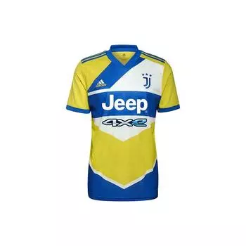 Adidas Juventus выездная майка 21/22 сезона с коротким рукавом тренировочная футбольная форма мужская спортивная одежда желтый GS1439 L