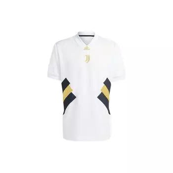 Adidas Ювентус Футбол Спорт Повседневная Культура Футболка с коротким рукавом Мужские топы Белый HS9807 XXL