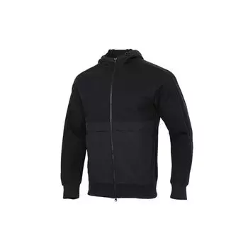 Adidas Knit Fabric Mix Splicing Pocket Hooded Jacket Мужская верхняя одежда Черный GP0962 S