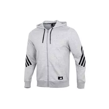 Adidas Knit Training H46528 Мужская куртка с капюшоном Верхняя одежда Серый H46528 S