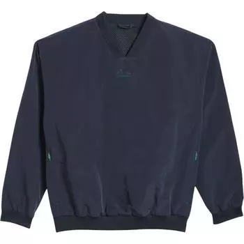 Adidas Коллекция 2024 Глава 03 Баскетбол Винтажный уличный стиль Пуловер с V-образным вырезом Длинный рукав Толстовка Унисекс Свитшот Ночное небо-голубой IW5628 S
