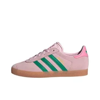 Adidas Кроссовки Gazelle J Clear Pink Court Green для детей Bliss-Pink JP7128 38
