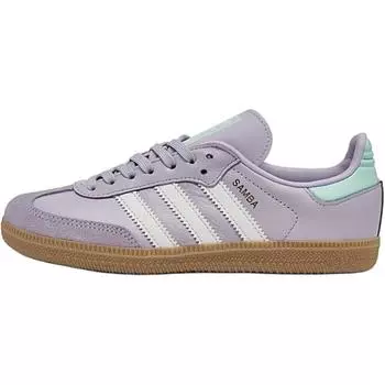 Adidas Кроссовки Samba OG C Silver Dawn Aqua Kids фиолетовые кристально-белые полупрозрачные-аква IE8847 35