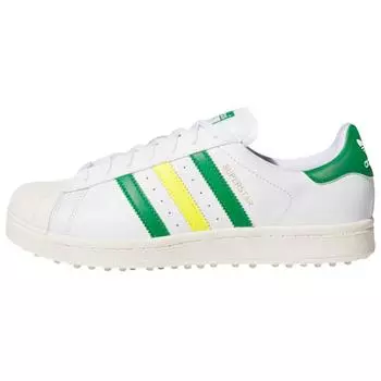Adidas Кроссовки Superstar Spikeless Golf белые зеленые желтые унисекс Cloud-White IH8533 38