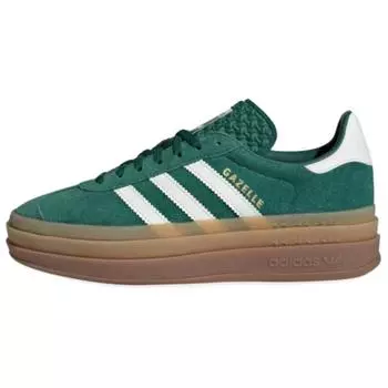 Adidas Кроссовки женские Gazelle Bold Collegiate Green Off-White Gold-Metallic JI0325 38