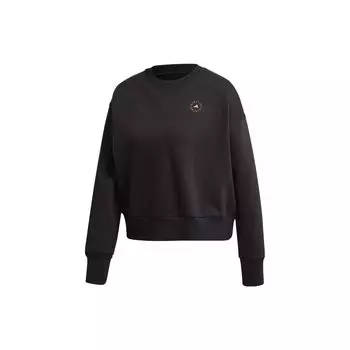 Adidas Круглый вырез однотонный логотип принт толстовка женская толстовка черная FU0720 XXS