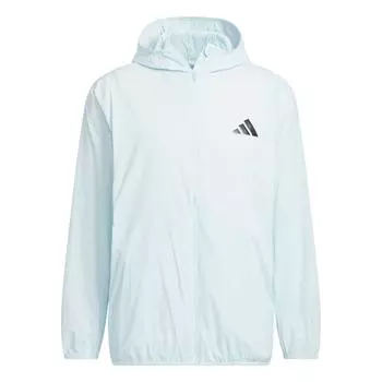 Adidas Куртка с капюшоном Climacool UPF Охлаждающая Унисекс Куртки Синяя KA9749 L