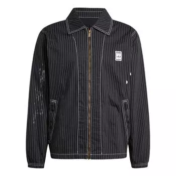 Adidas Куртка тренера Originals Wabash Nylon, удобная, дышащая, мягкая, приятная для кожи, рабочая куртка, мужские куртки, черный цвет JP4485 M