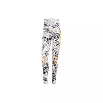 Adidas Леггинсы для йоги и фитнеса X Stella McCartney с леопардовым принтом, женские леггинсы черного и белого цвета FU0709 XXS