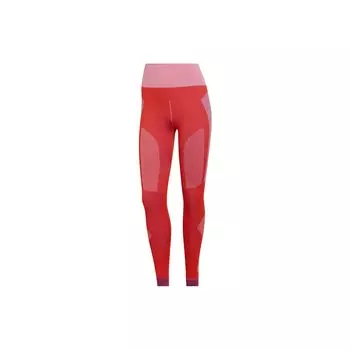Adidas Леггинсы для йоги в полоску с цветными блоками X Stella McCartney, женские леггинсы оранжево-красного цвета HG8787 S