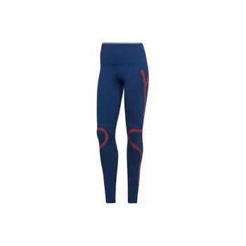 Adidas Леггинсы женские компрессионные с рисунком синие HI6137 M