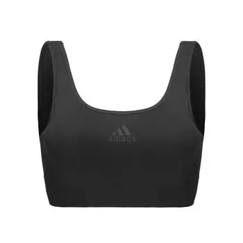 Adidas Легкий эластичный съемный бюстгальтер с подкладкой, мягкий, приятный для кожи, легко снимаемый женский бюстгальтер, черный 4A7H67-000 S