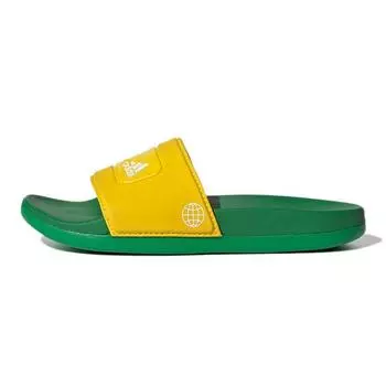 Adidas LEGO x Adilette Slide J Equipment Желто-зеленые детские кроссовки Core-White GV8233 29
