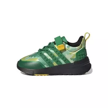 Adidas LEGO x Racer TR21 EL I Digi Camo — Зеленые детские кроссовки Core-Black HQ1321 23