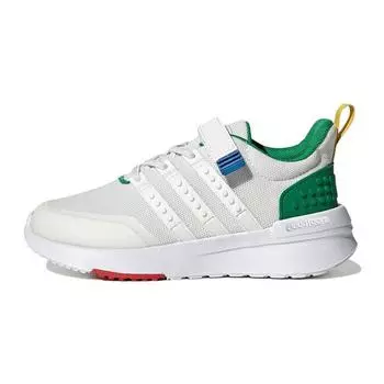 Adidas LEGO x Racer TR21 J Бело-зеленые детские кроссовки Core-White HQ1315 38