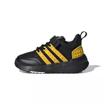 Adidas LEGO x Racer TR EL I Black Equipment Желтые детские кроссовки Core-Black Off-White GX3219 23