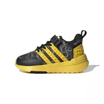 Adidas LEGO x Racer TR I Black Equipment Желтые детские кроссовки Core-Black Grey-Three GW1875 22